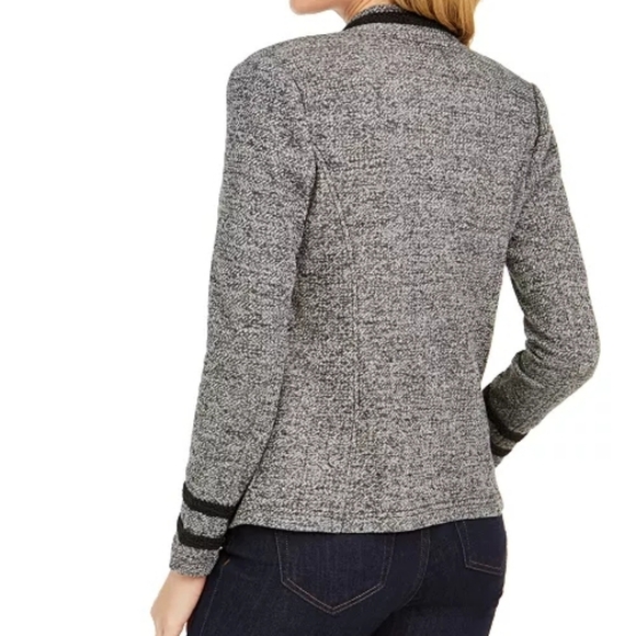 Women's Marled Military Band Jacket - Picture 2 of 10